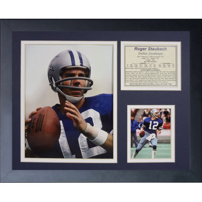 Memorabili encadrée dallas cowboys roger staubach
