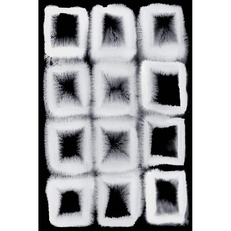 Electrified IV 1 Piece Painting on Canvas, 30 cm H x 20 cm W, Black Floater Framed