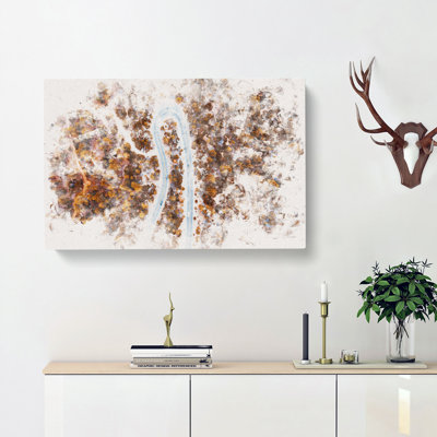 Bend In The Forest Road - Wrapped Canvas Print