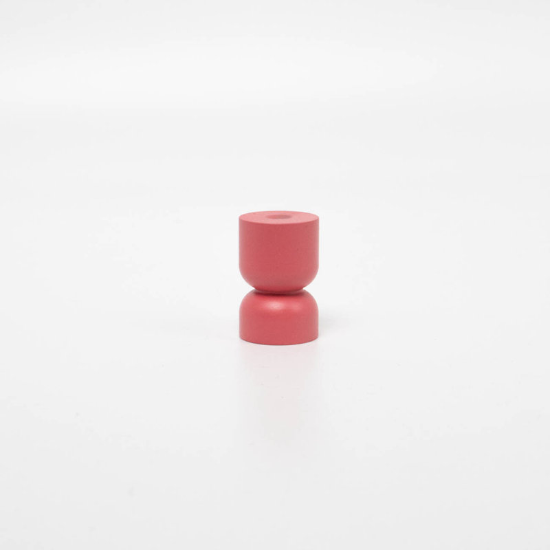 ROUS Harwdare Mid-Century Modern Hourglass Knob, Blush (Pink)