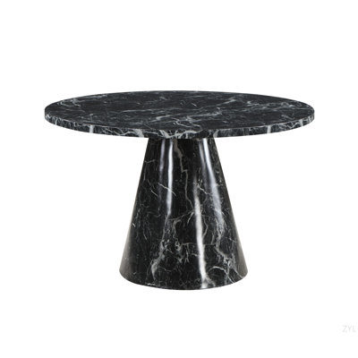 Table de salle à manger avec plateau en pierre reconstituée