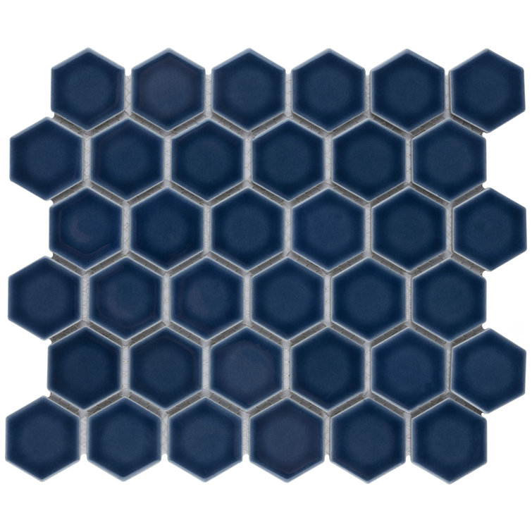 Hudson Due 2" x 2" Hex Porcelain Mosaic Wall & Floor Tile