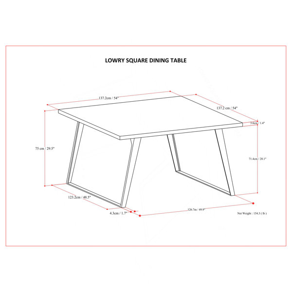 Dimensions du produit