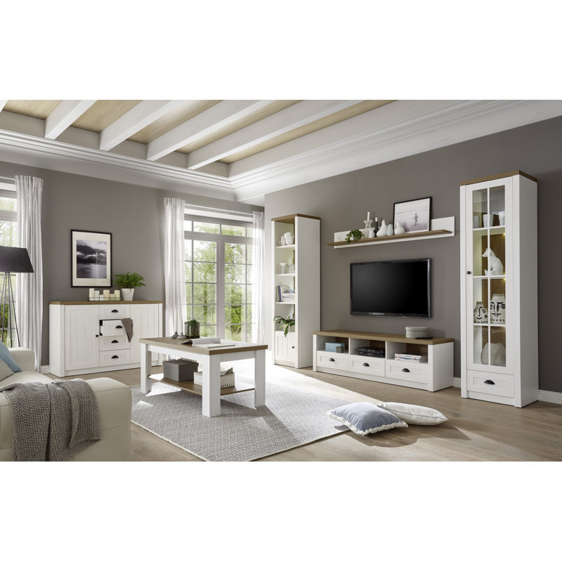 Brasher Four Leg Coffee Table with Storage