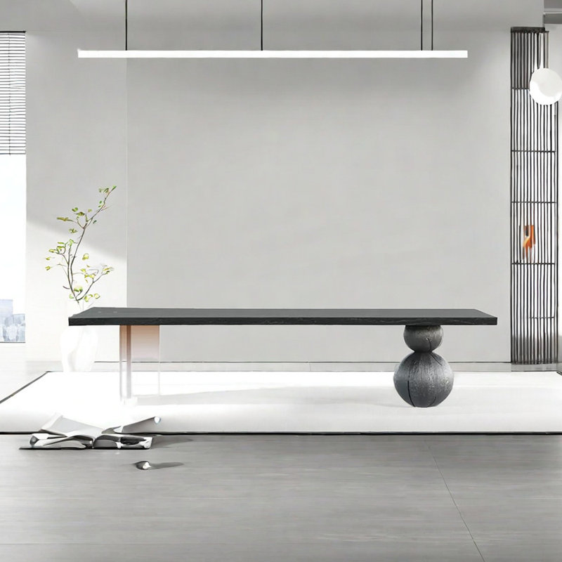 Table de salle à manger Loebel, L 29,53 po x L 86,61 po