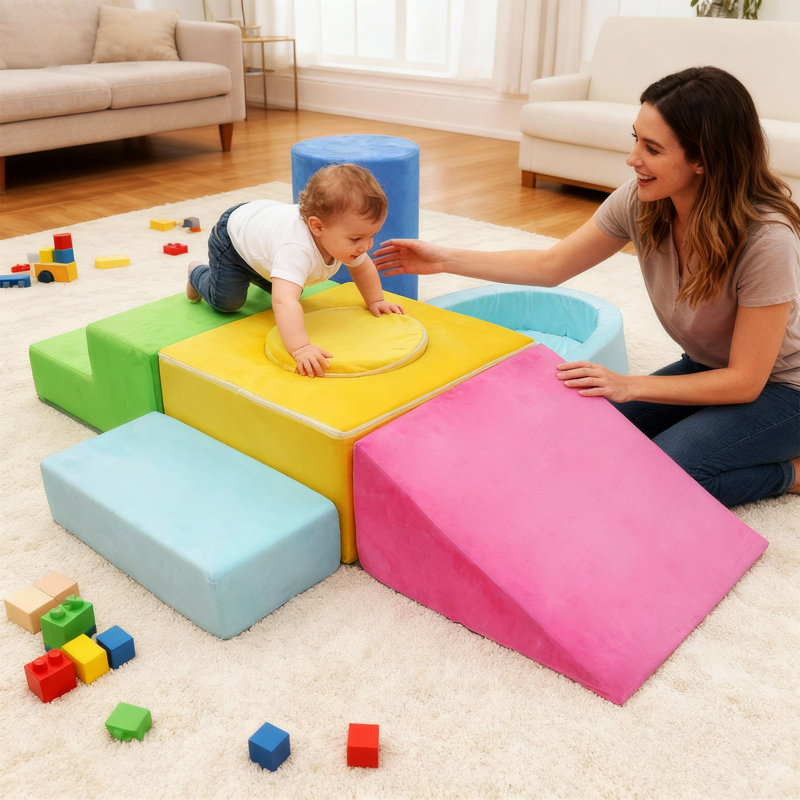 Bloc de jeu en mousse, 7 pièces