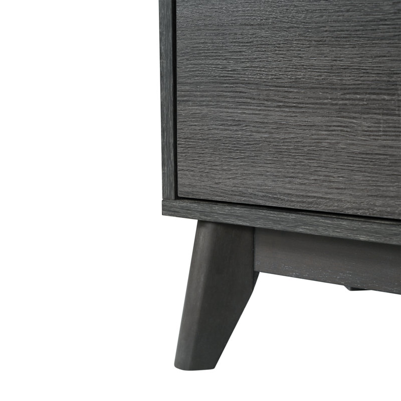 Amittai Engineered Wood TV Stand for up to 64" TVs by Flash Furniture, Black