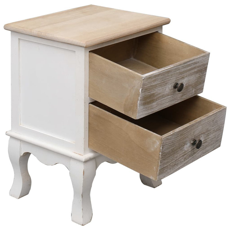 Karg 35cm W Solid Wood Bedside Table