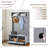 Classic Coastal Style Hall Tree With Open Shelves, Shoe Cabinets, And Solid Wood Feet, Perfect For Entryway Organization And Style.-1348698475