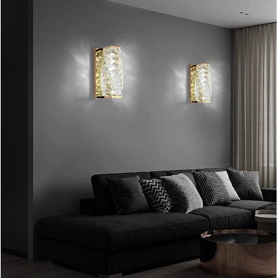 Hemingford Crystal LED Flush Mounted Sconce