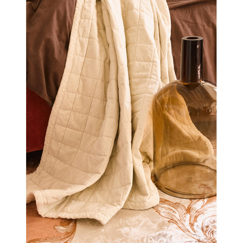 Julia Cotton Bedspread, W270 x L265cm, Blue