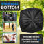 100 pièces, sac à ordures robuste noir à bouche plate, sac à ordures pour l'extérieur de bureau de cuisine, doublure de poubelle noire, sac à ordures robuste, adapté pour l'intérieur et l'extérieur-111290117