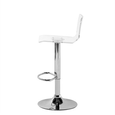 Korsen Swivel Adjustable Height Counter Stool with Metal Frame