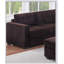 Ensemble de canapé d'angle contemporain 4 pièces en forme de L avec porte-gobelet USB, dossier rembourré et pouf cocktail pour salons modernes-374913004