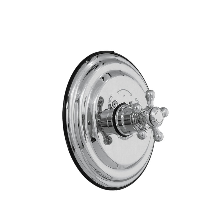 Thermostatic Shower Control with Single Cross Handle