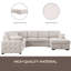 Canapé d'angle multi-fonctionnel en forme de L avec rangement et lit convertible-513918298