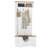 Vintage White Hall Tree With Bench & Storage, Perfect For Entryways And Small Spaces, Combines Style And Functionality.