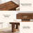 63 Inch Solid Wood Dining Table with Heavy-Duty Base