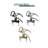 Kingston Brass Aqua Vintage Three-Handle 2-Hole Tub Wall Mount Clawfoot Tub Faucet with Hand Shower-14765464
