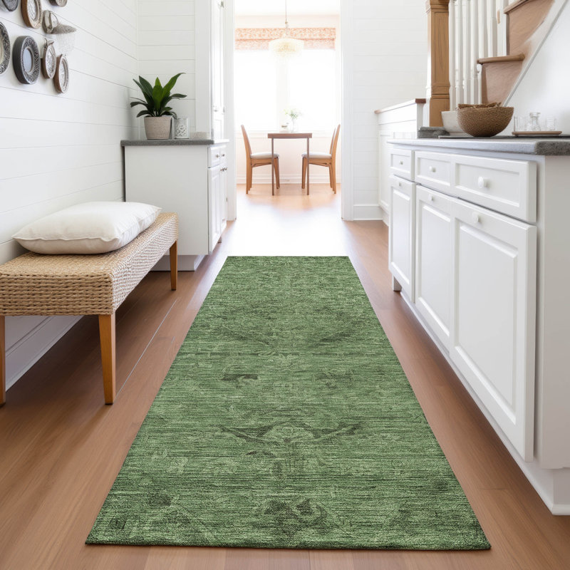 Premium Machine Washable Bovell AMF1111 Global Rug, Runner 2'3" x 7'6"