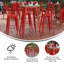 Table de bar commerciale / intérieure ronde en poly avec structure en acier Greory-1626516438-1626516436