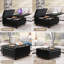 Banc carré avec repose-pieds-1182381952