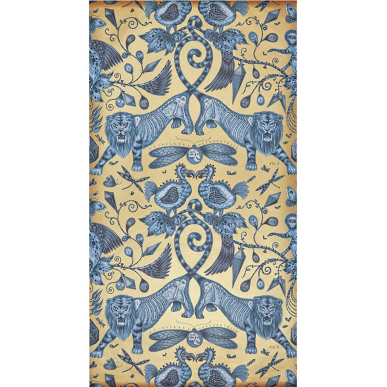 Extinct 5.5' L x 20.5" W Textured Wallpaper Roll