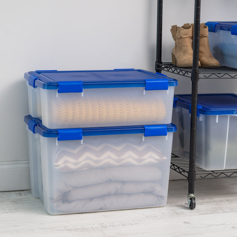 Sac de rangement en plastique transparent résistant aux intempéries IRIS, 74 pintes