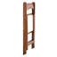 4 chaises pliantes en bois massif, assise confortable, ensemble de chaises faciles à transporter (4 pièces) avec tablette en noyer et coussin beige