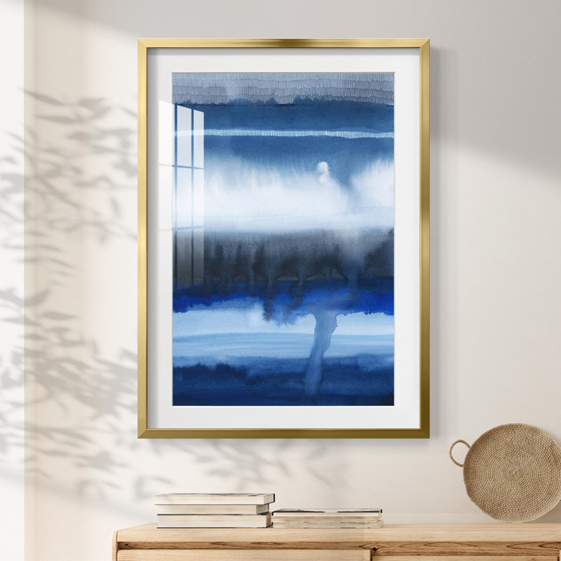 Deep Blue Shore I -Framed Print