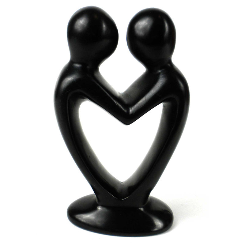 Reagle Abstract Figurines & Sculptures, Black, 4" H x 4" W x 3" D