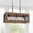 Aziz 3-Light Kitchen Island Brown Pendant Light