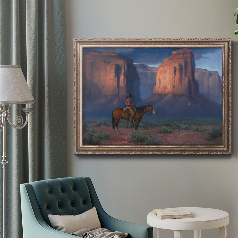 «The Spell Of Monument Valley», peinture sur toile encadrée, H 24 po x l 36 po x P 2,5 po