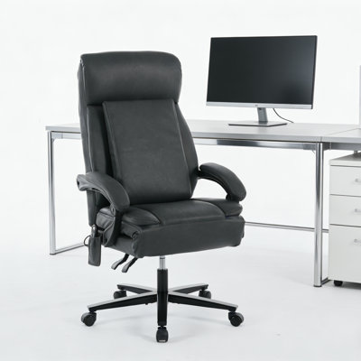 Massage Office Chair With Leg Rest - High Back Ergonomic Reclining Executive Desk Chair, Adjustable Gaming Computer Chair With Wheels For Office (pet- by Wildon Home