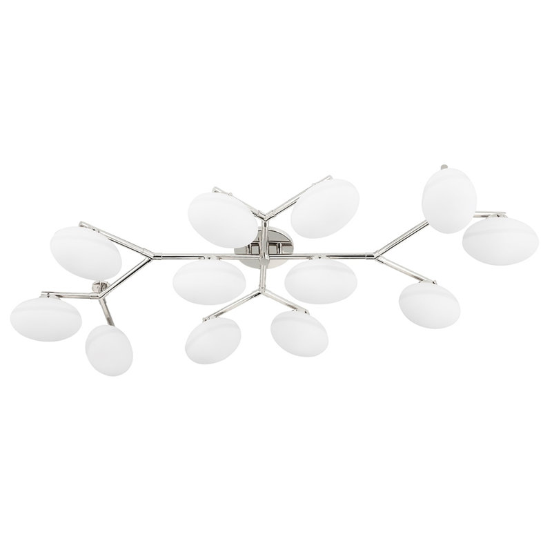 Wagner 12 - Light Semi Flush, Polished Nickel