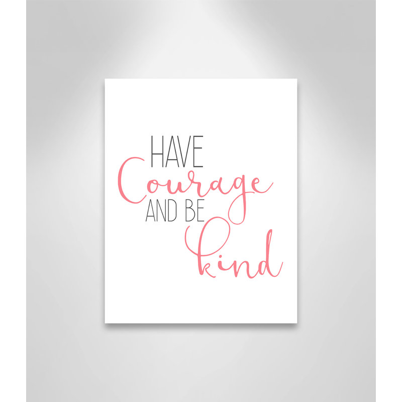 «Have Courage 1», art sur toile, H 14 po x l 11 po x P 1,5 po