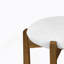 Ensemble de 2 tabourets de bar rembourrés en bois Tara 