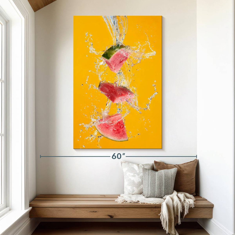 Yarlin Watermelon Splash, 51" H x 34" W