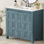 Rangement pour meuble-lavabo 36 po avec lavabo en céramique-568098503