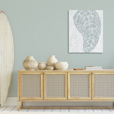 Sketched Oyster Shell Canvas Wall Art by Jetty Home, LLC