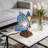 Tiffany Blue Fairy Butterfly Nightstand Table Lamps