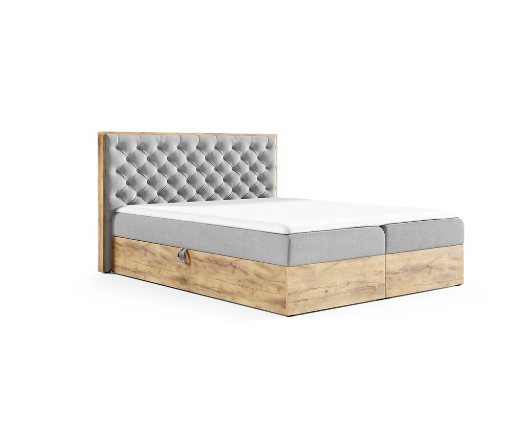 Boxspringbett Vanalstyne mit Topper und Bettkasten