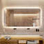 Miroir d'éclairage mural à DEL / miroir de salle de bain / miroir pleine grandeur / miroir de maquillage, éclairage tricolore + gradation + étanche IP44 + antibuée + interrupteur tactile 24 po x 48 po