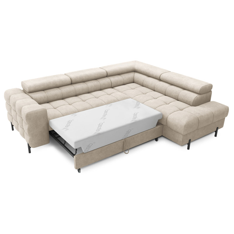 Burglind 5 Seater Sofa Bed, Right Hand Facing, Beige Aura 18