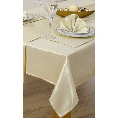 GLITTER CREAM Orwigsburg Rectangle Tablecloth
