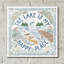  «Lakeside Days 3» par Laura Marshall, art mural en verre acrylique, 24 po x 24 po-344720004