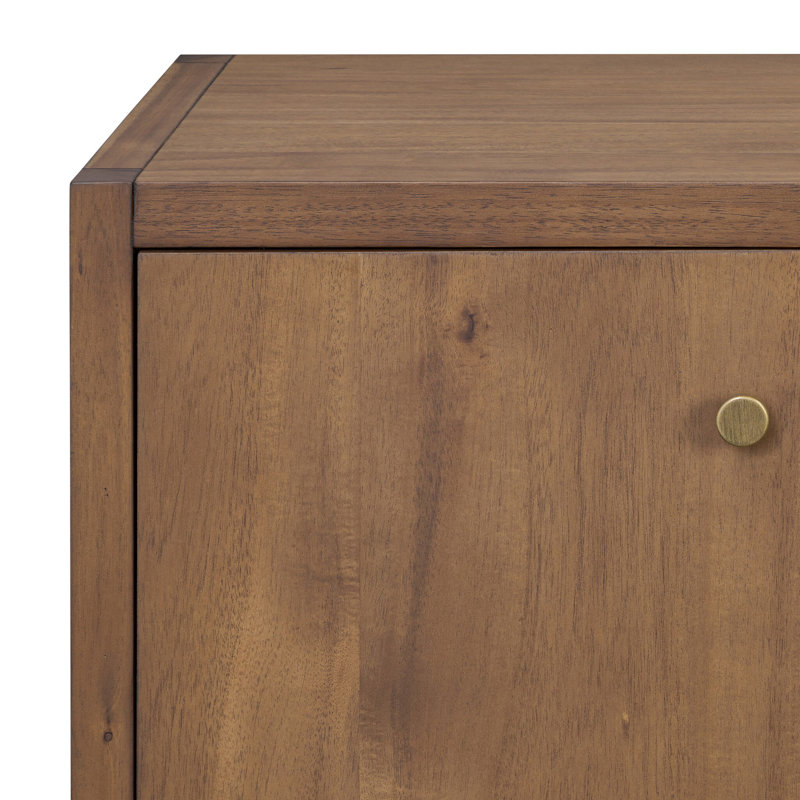 Sullivan Media Console-Saddle Tan, Brown