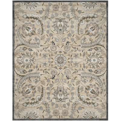 Shillington Hand Tufted Viscose Floral Rug