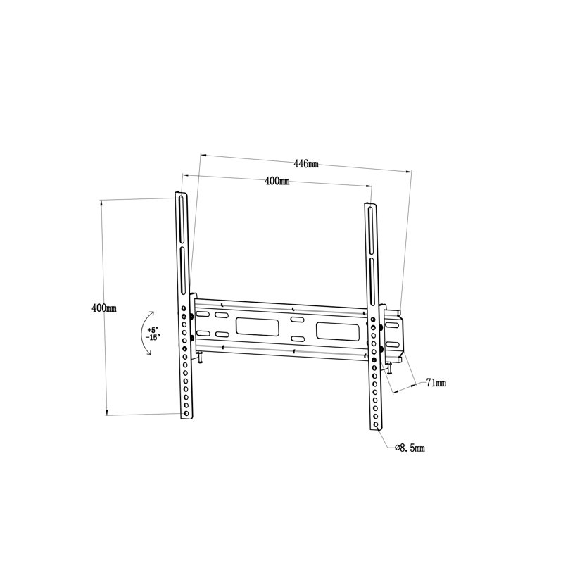 Symple Stuff Single Screen Wall Mount