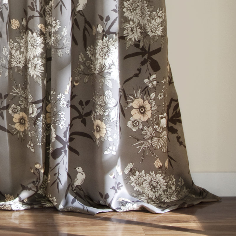 Paire de rideaux obscurcissant en polyester Trausti
